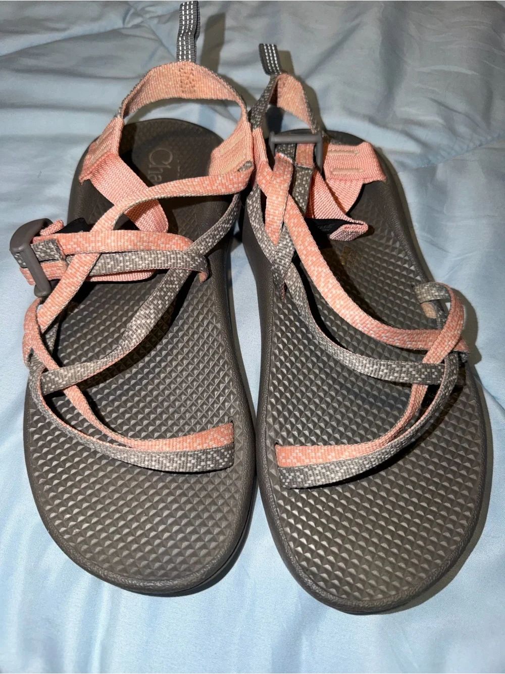 Chaco Sandals in Gray and pink - Adjustable Straps